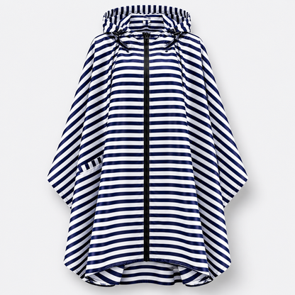 Poncho de pluie rayé