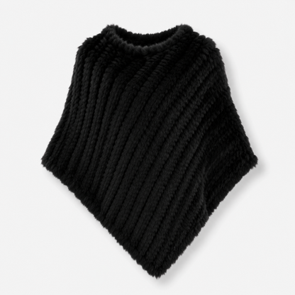 Poncho Fourrure Imitation Lapin