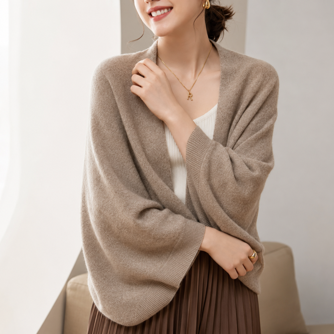 Poncho Cardigan Laine
